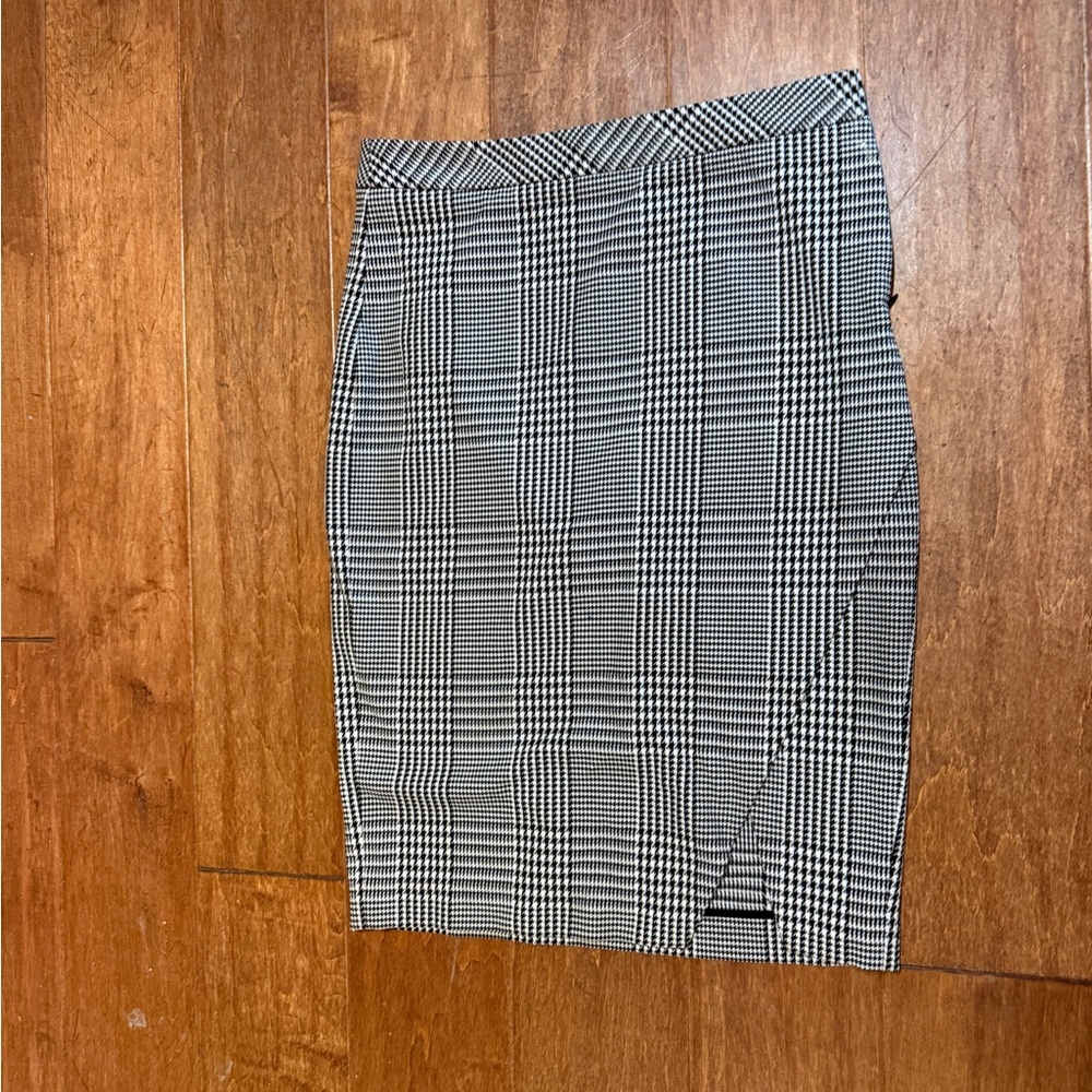 Plaid Pencil Skirt